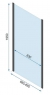 Душевая кабина Rea Rapid Swing KPL-009923 80x90 см