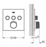 Смеситель для душа Grohe Grohtherm SmartControl 29126000