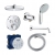 Душевой комплект скрытого монтажа Grohe SmartControl с Rainshower New Tempesta 210 34614SC0