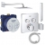 Душевой комплект скрытого монтажа Grohe Grohtherm SmartControl с Rainshower Allure 230 3450600A