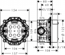 Скрытая часть Hansgrohe Ibox Universal 01850180