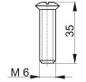 Винт Sanit M6x35 02.241.00..0000