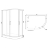 Душова кабіна Lidz Latwa SC120x85L.SAT.LOW.FR