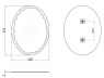 Зеркало Lidz 140.07.11 42х57 см