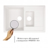 Кухонная мойка с дополнительной чашей Lidz 780x495/200 WHI-01 LIDZWHI01780495200