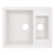 Кухонная мойка с дополнительной чашей Lidz 615x500/200 WHI-01 LIDZWHI01615500200 Кухонная мойка с дополнительной чашей Lidz 615x500/200 WHI-01 LIDZWHI01615500200