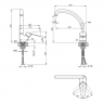 Смеситель для кухонной мойки Lidz COL 20 38 011 03