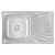 Кухонная мойка Lidz 7848 0,8 мм Satin LIDZ7848SAT