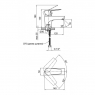 Смеситель для умывальника Lidz (CRM) 75 21 269F