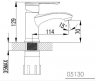 Смеситель для умывальника Imprese Mze 05130