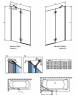 Шторка для ванны Radaway Essenza New PND II 100 R/L