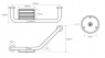 Поручень выгнутый Bemeta Omega 102307032 с мыльницей