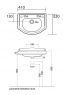 Умывальник Kerasan Retro 103304
