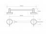 Полотенцедержатель Bemeta Omega 104104042