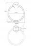 Полотенцедержатель кольцевой Bemeta Omega 104104062