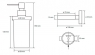 Дозатор жидкого мыла Bemeta Dark 104109010