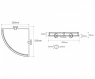 Полка угловая с открытым бортом Bemeta Omega 104202162