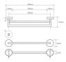 Полотенцедержатель двойной Bemeta Neo 104204055