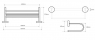 Полочка для полотенец Bemeta Omega 104205172 с полотенцедержателем