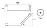 Поручень выгнутый Bemeta Omega 104307621