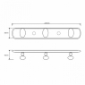 Планка с крючками Bemeta Hotel Equipment 106105181