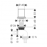 Запорный вентиль Hansgrohe 10823