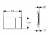 Кнопка смыва Geberit Sigma 70 115.620.00.1