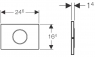 Кнопка смыва Geberit Sigma 10 115.906.SN.1