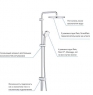 Душевой гарнитур Grohe Tempesta Cosmopolitan System 250 Flex 26675000