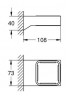 Держатель Grohe Selection Cube 40865000