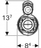 Сливной механизм для бачка Geberit type 290 282.303.21.2
