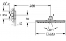 Верхний душ Grohe Rainshower Allure 230 26064000 с кронштейном