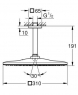 Верхний душ Grohe Rainshower 310 Mono Cube 26566000 с кронштейном