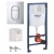 Система инсталляции Grohe Rapid SL 39504000 с клавишей Arena Cosmopolitan S