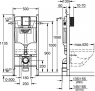 Система инсталляции для подвесного унитаза Grohe Rapid SL 38732BRA с кнопкой Skate Cosmopolitan