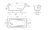 Ванна прямокутна Roca Genova A248383000 170х75 см