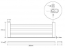 Полка-полотенцедержатель Bemeta Galla 108105080