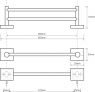 Полотенцедержатель двойной Bemeta Beta 132104052