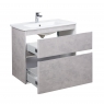Тумба с умывальником Мойдодыр Палермо-80-U (SU-80) бетон светлый