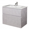 Тумба с умывальником Мойдодыр Палермо-80-U (SU-80) бетон светлый