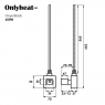 ТЭН для полотенцесушителя OnlyHeat Onyx Black Pro WI-FI 0,6 КВТ