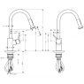 Смеситель для мойки Hansgrohe Talis S2 Variarc 14877 с выдвижным душем