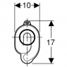 Сифон скрытого монтажа Geberit 152.983.00.1