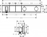Термостат Hansgrohe RainSelect 15355600 на 2 потребителя