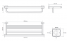 Полка для полотенец Bemeta Tasi 154105262