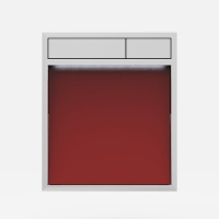 Панель управления Sanit Lis 16.734.00 рамка стекло красное с блоком питания