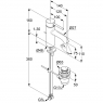 Змішувач для умивальника Kludi 75 DN 15 Bozz 382700576