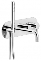 WEBK110/90TCR Змішувач для ванни з душовим комплектом, прихований монтаж, без внутрішньої частини хром Nobili ІТАЛІЯ