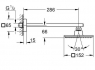 Верхний душ Grohe Euphoria Cube 150 26073000 с кронштейном