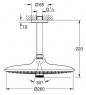 Верхний душ Grohe Euphoria 260 26461000 с кронштейном